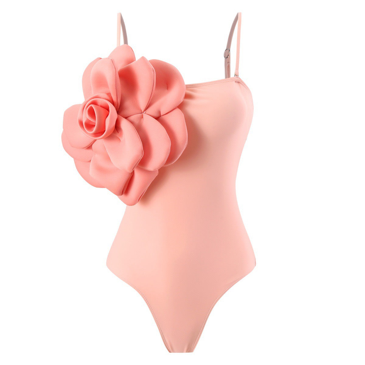 3D Dahlia Monokini with Skirt Set